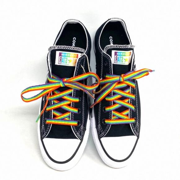 Converse Ctas Low Top Canvas Black Wedding 171213C-BLWT Custom Sneakers Women's - Picture 10 of 13